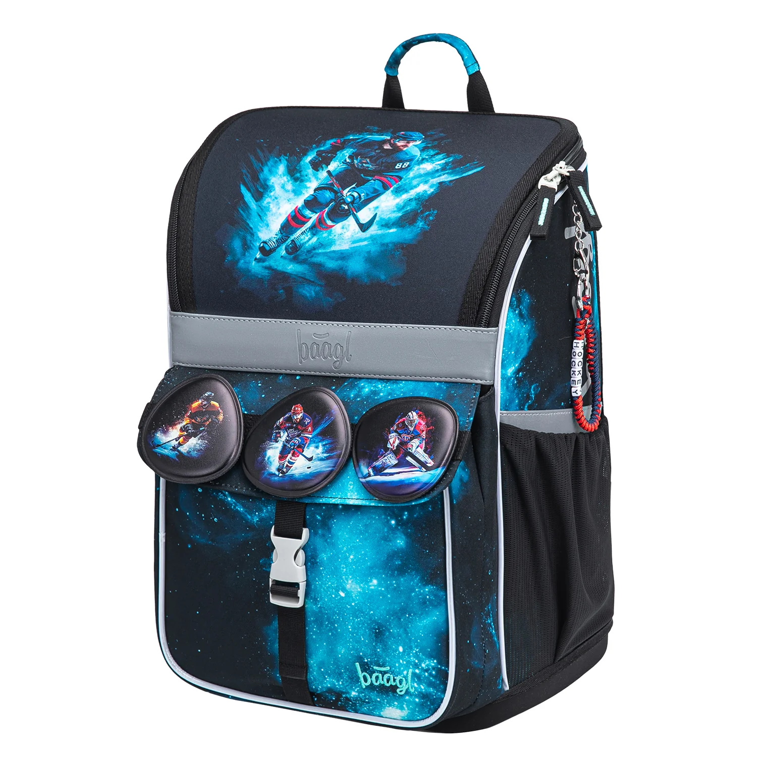 Školská aktovka Zippy Hokej ergonomická, modrá