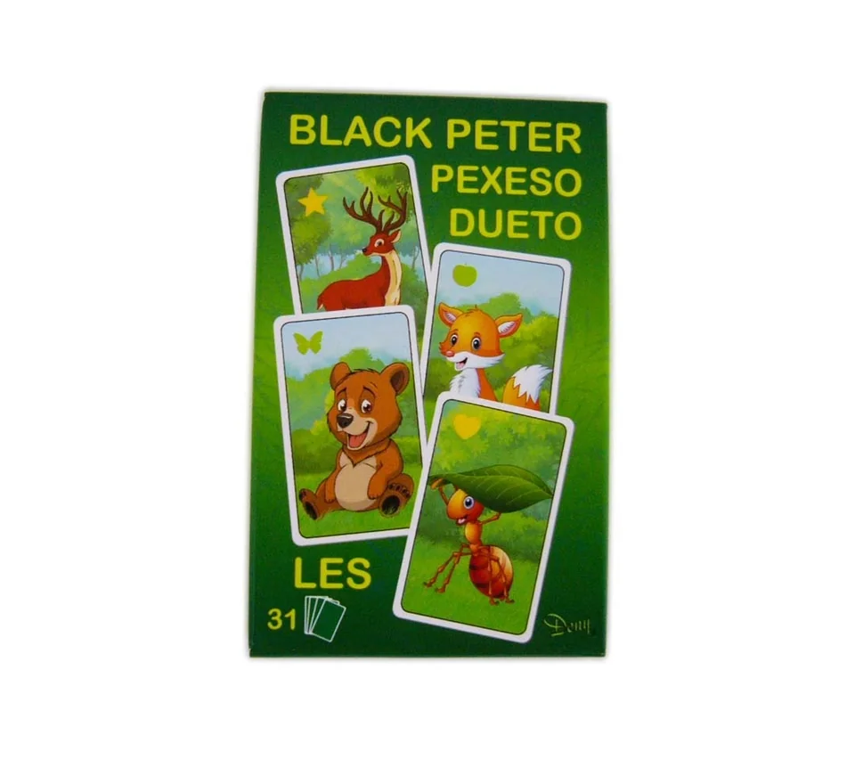 Hra čierny Peter 3v1 Les , 9H0714