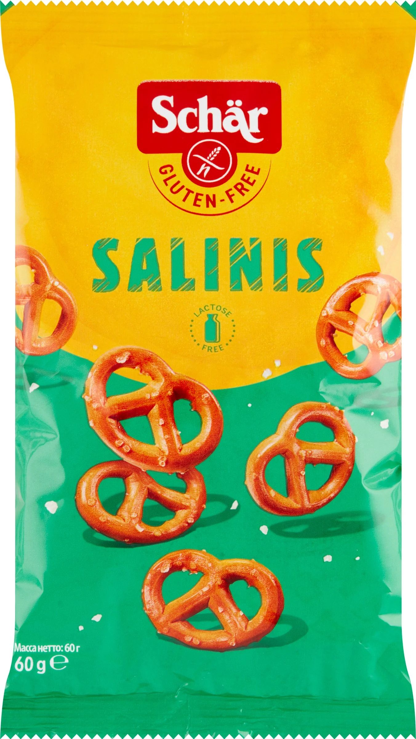 Schär SALINIS bezlepkové praclíky 1×60 g, bezlepkové praclíky
