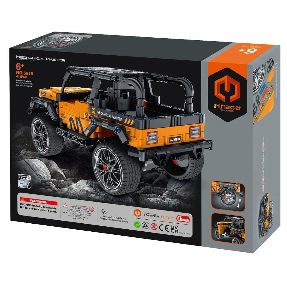 Auto jeep mechanická stavebnica 419 dielikov