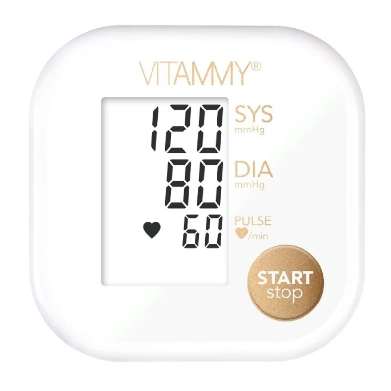 VITAMMY Ultra Beat ramenný tlakomer biela/zlatá
