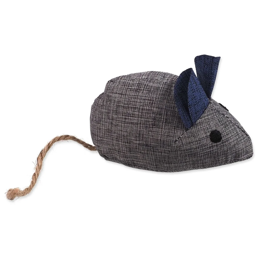 Hračka Magic Cat Natural Fun myš s kocúrnikom šedá 8cm
