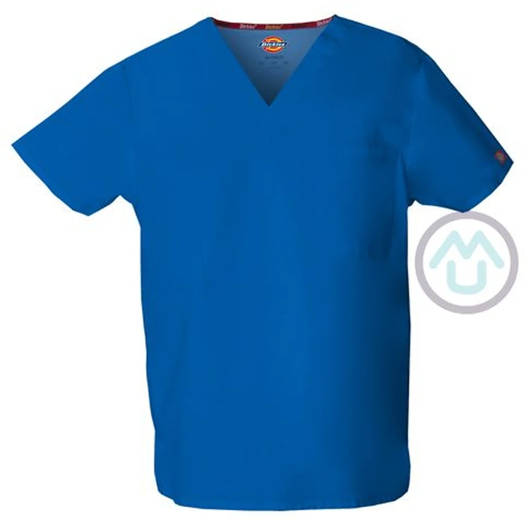 Unisex blúza V-výstrih - kráľovská modrá 2XL