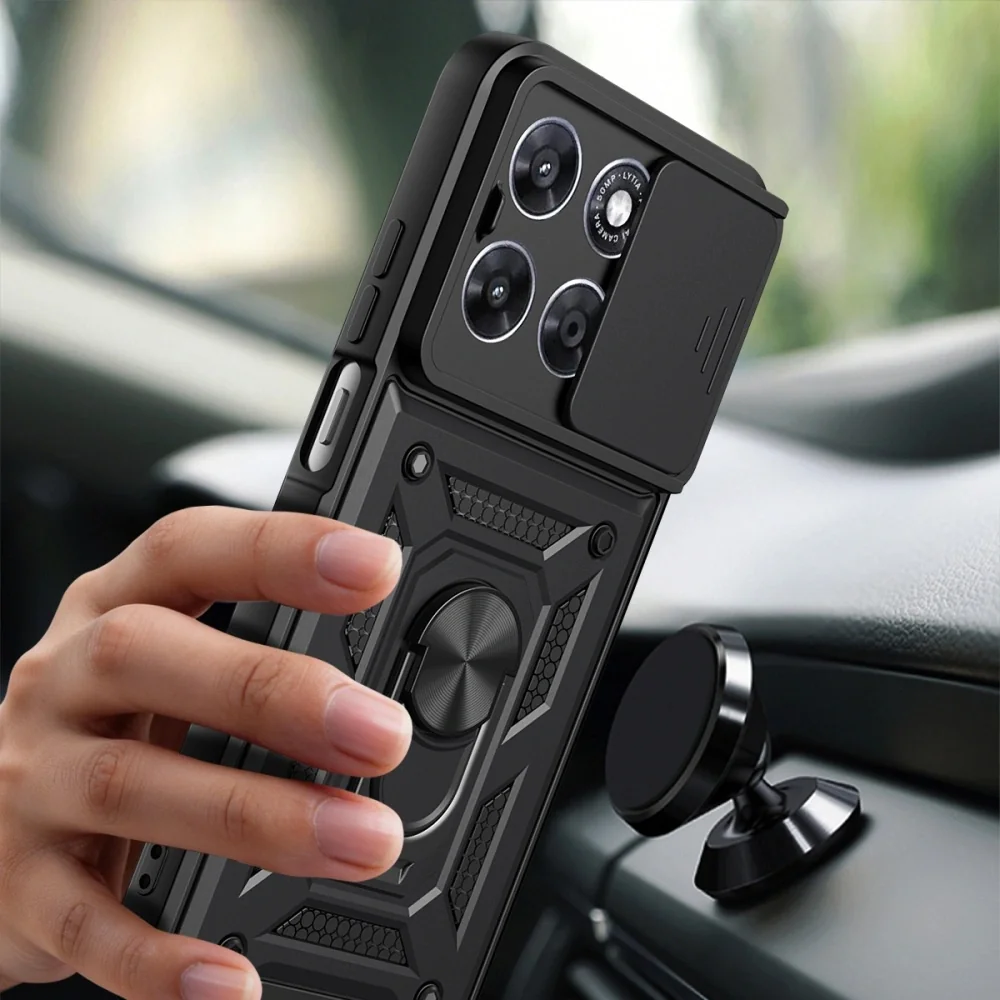 Tech-Protect Camshield kryt na Motorola Moto G67 / G77, čierny