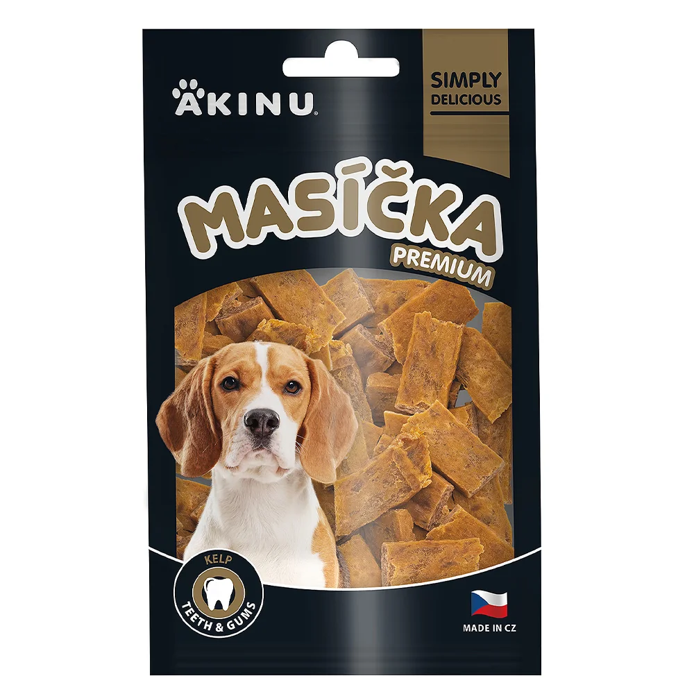 Akinu MASÍČKA PREMIUM Dentálne pochúťky pre psy 6 x 75 g