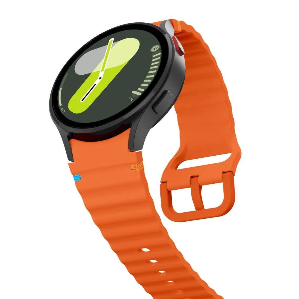 Tech-Protect Silicone Sport remienok na Samsung Galaxy Watch 4 / 5 / 5 Pro / 6 / 7 / FE, orange Pro / 6 / 7 / FE, orange
