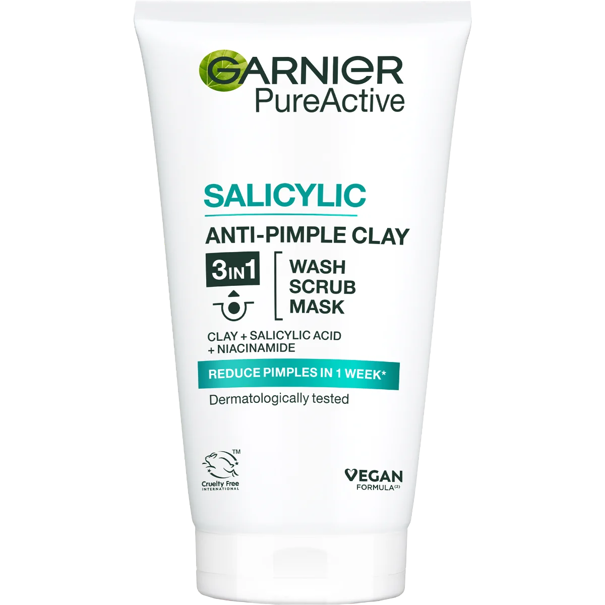 Garnier Skin Naturals Pure čistiaci peeling 3 v 1 1×150 ml, čistiaci peeling