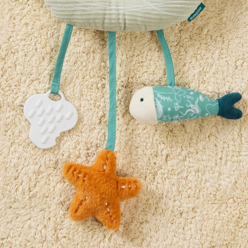 Miniland Senzorická závesná hračka Veľryba Baby Sea – Adorable Moments MLZ97363
