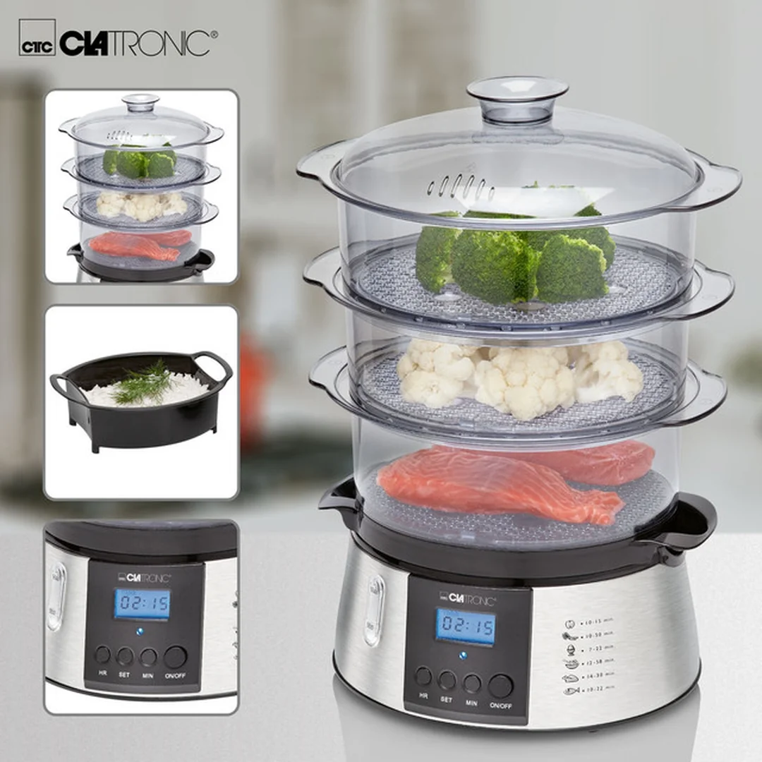 Clatronic DG 3547 parný varič s LCD displejom, 700 W