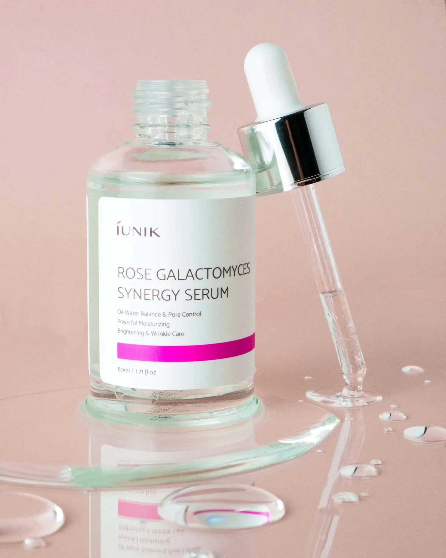 iUNIK Rose Galactomyces Synergy Serum hydratačné sérum pre mastnú a problematickú pleť 50 ml