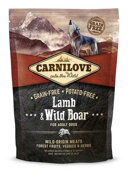 Carnilove Lamb&Wild Boar Adult 1,5kg New