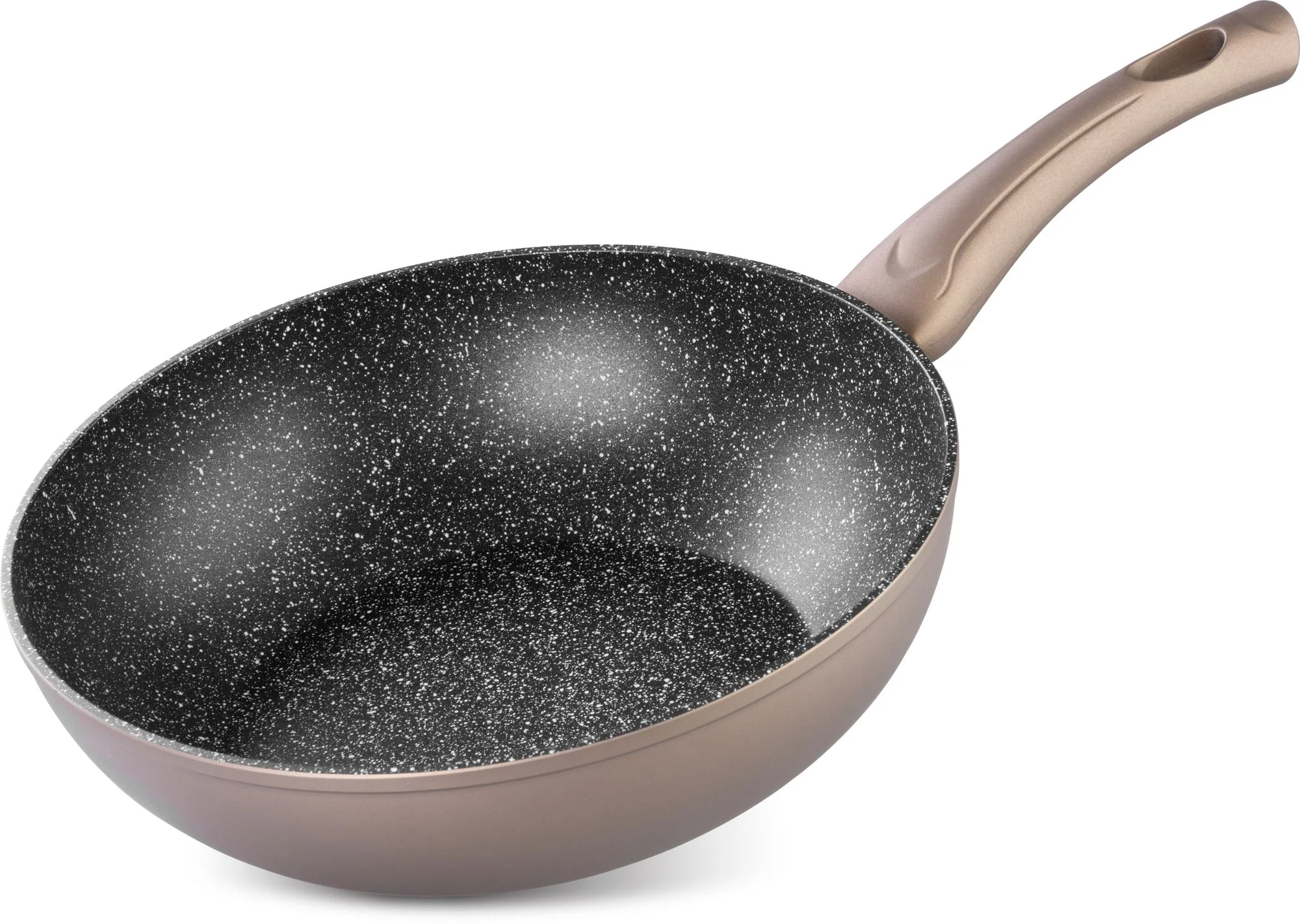 MagicHome panvica Wok Coffee Brown Line, 1 ks 28 cm