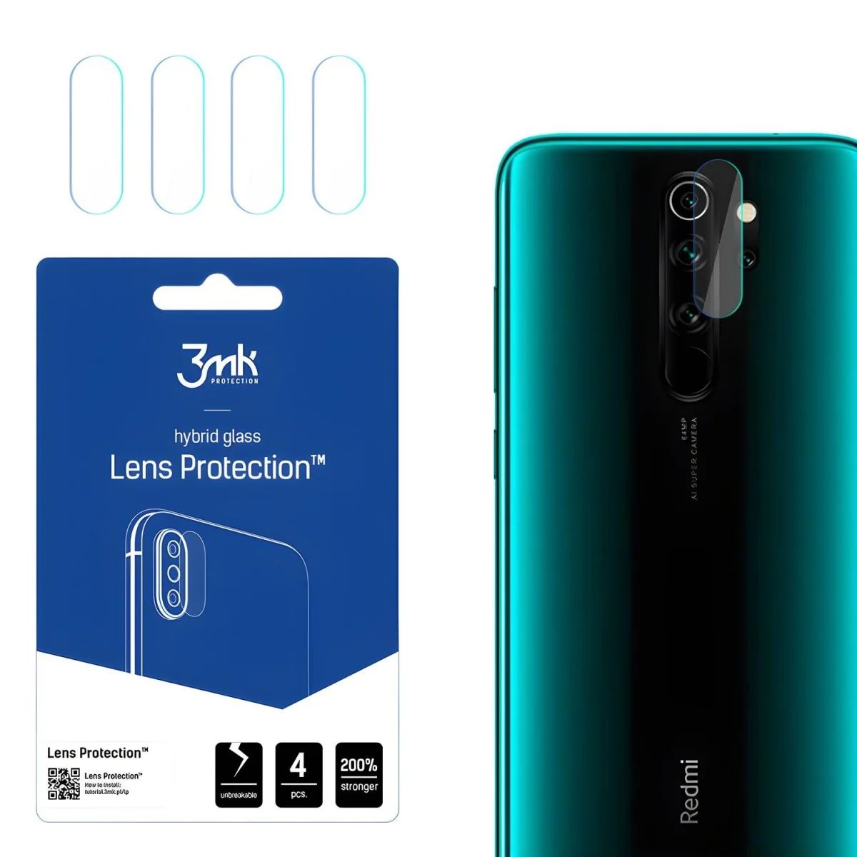 Sklo na kameru pre Xiaomi Redmi Note 8 Pro