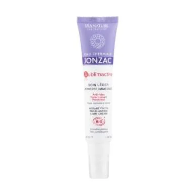 JONZAC Sublimactive ĽAHKÝ KRÉM BIO proti starnutiu pleti a vráskam 1×40 ml, vyhladzujúci krém