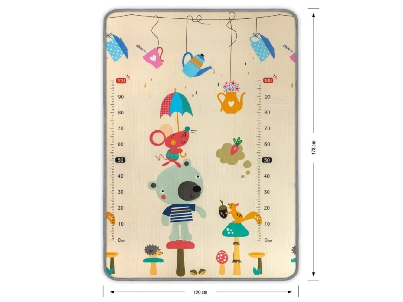 Penový koberec 180x120 cm Kinder Bear and Whales