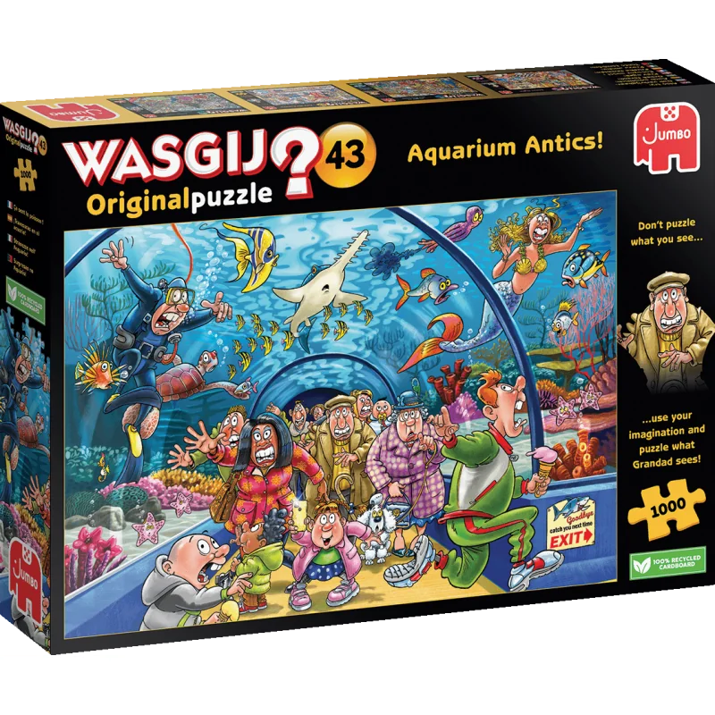 Jumbo Wasgij Puzzle Akvarium Antics! 1000 dielikov JUM00020