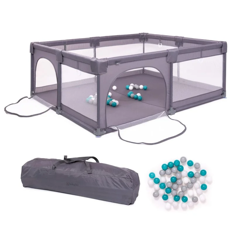 BABYGO ohrádka Playpark Grey