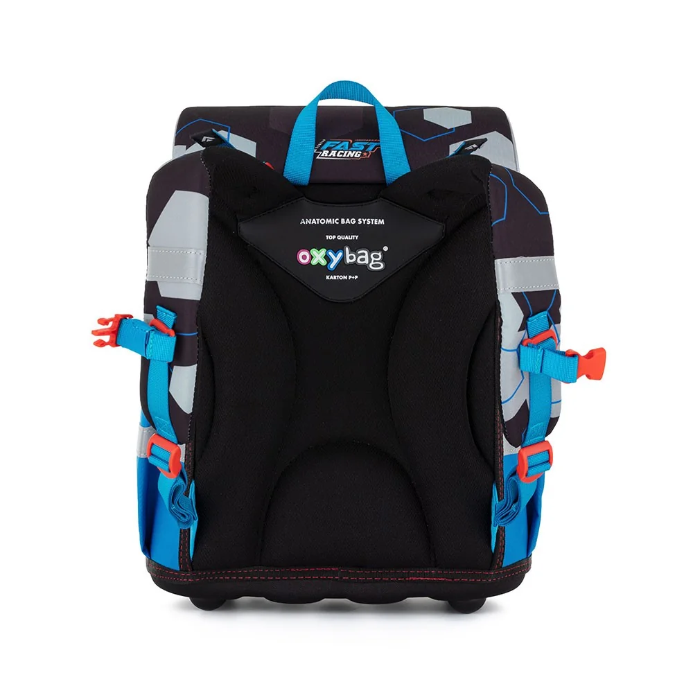 Školský batoh PREMIUM auto modrý, ergonomický