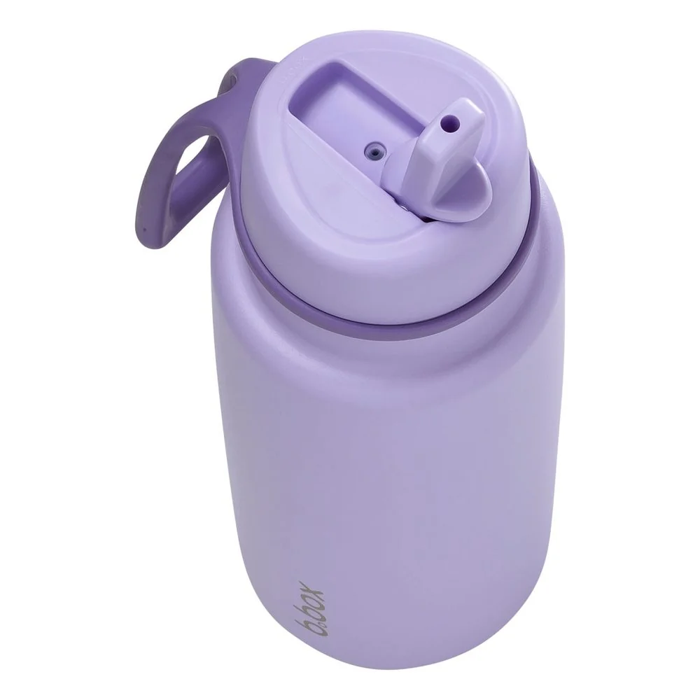 Nerezová termofľaša so slamkou 1 l lilac love