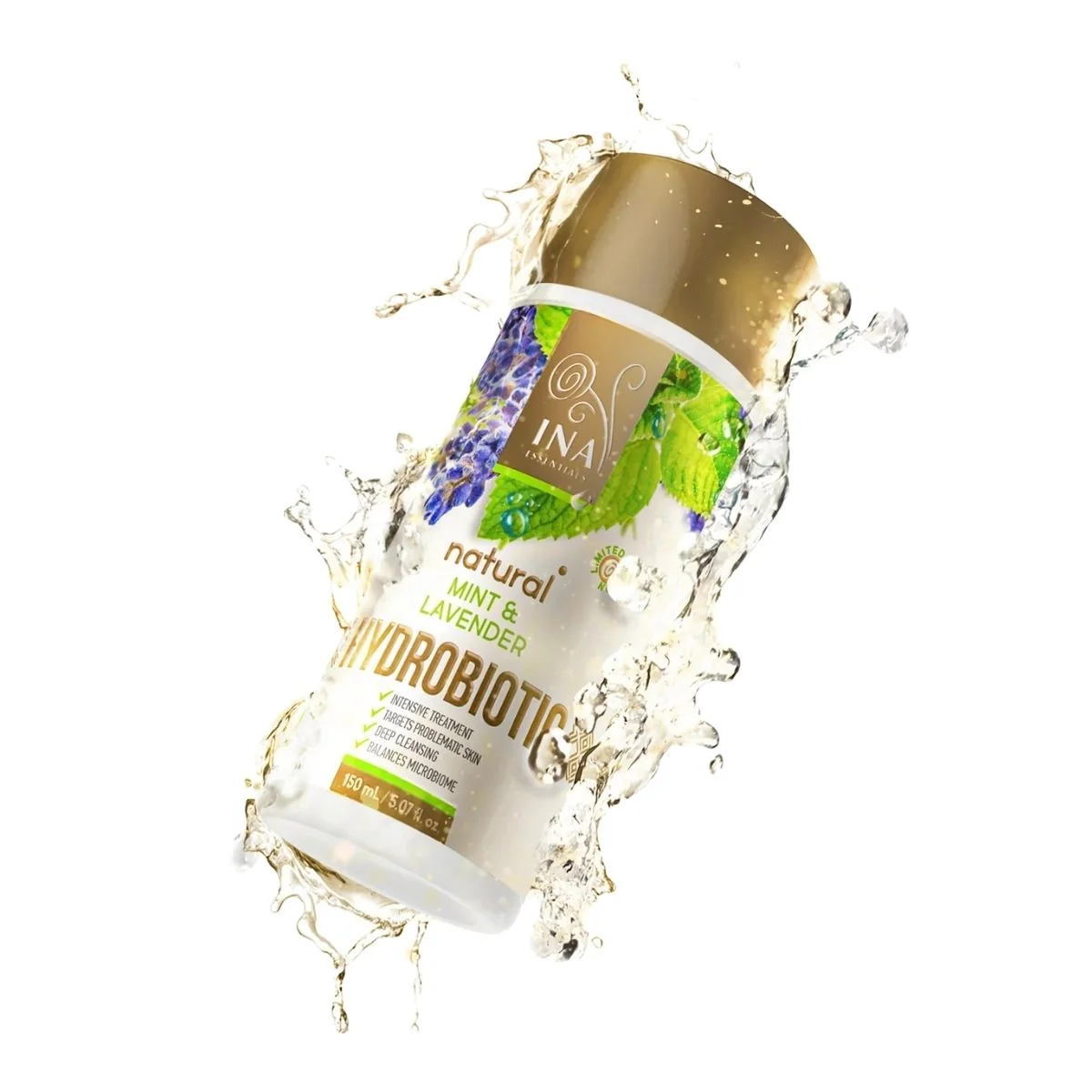 HYDROBIOTIC - levanduľa & mäta - intenzívna starostlivosť o akné - 150 ml - INA Essentials