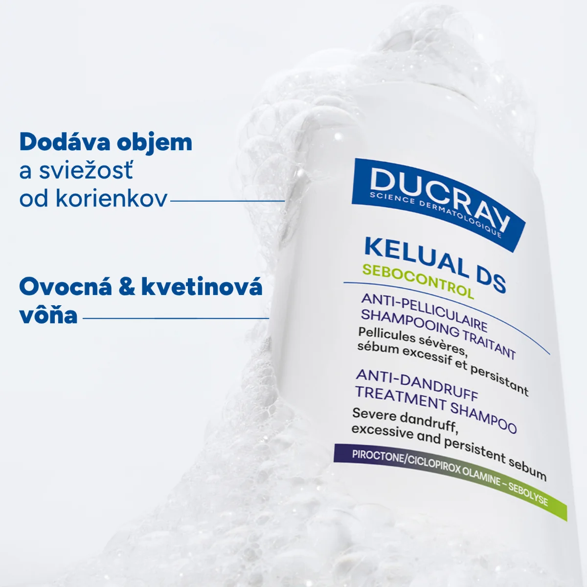 DUCRAY KELUAL DS SEBOCONTROL Šampón 100 ml