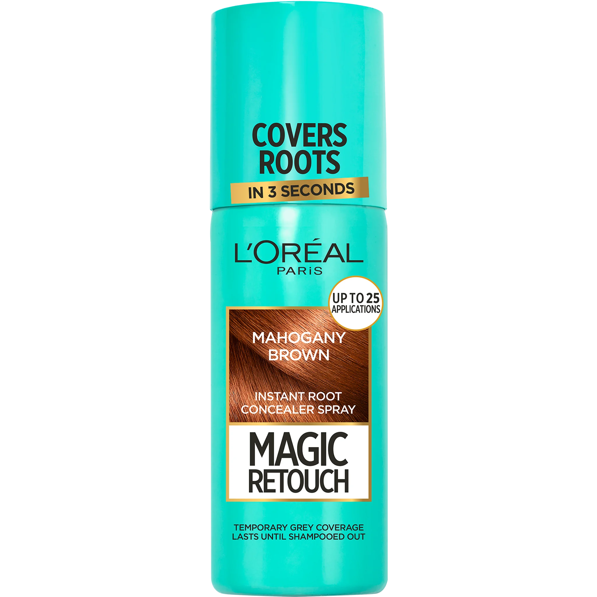 L'Oréal Paris Magic Retouch sprej na vlasy na zakrytie odrastov mahagónová hnedá, 75 ml 1×75 ml, sprej