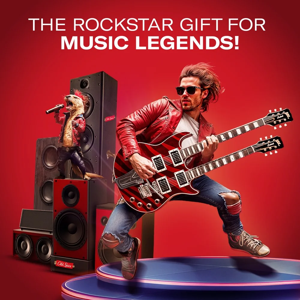 Old Spice darčeková sada Rockstar s tuhým dezodorantom a sprchovým gélom 1 set