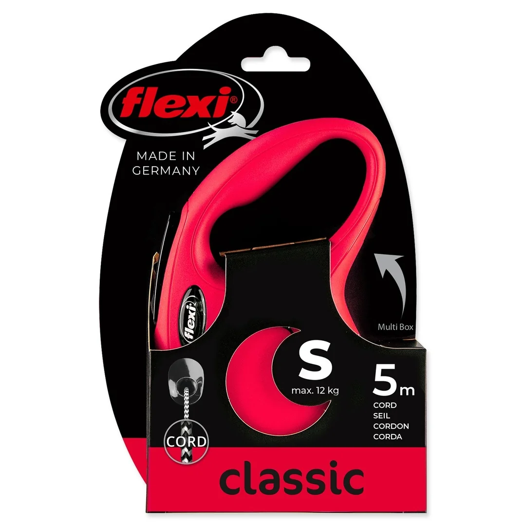 flexi New Classic lanko S 5m do 12kg červené