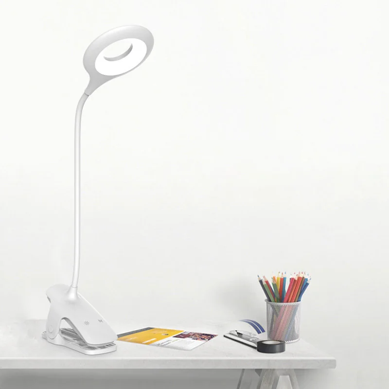 MG Reading LED lampa s klipom + kábel USB-C, čierna