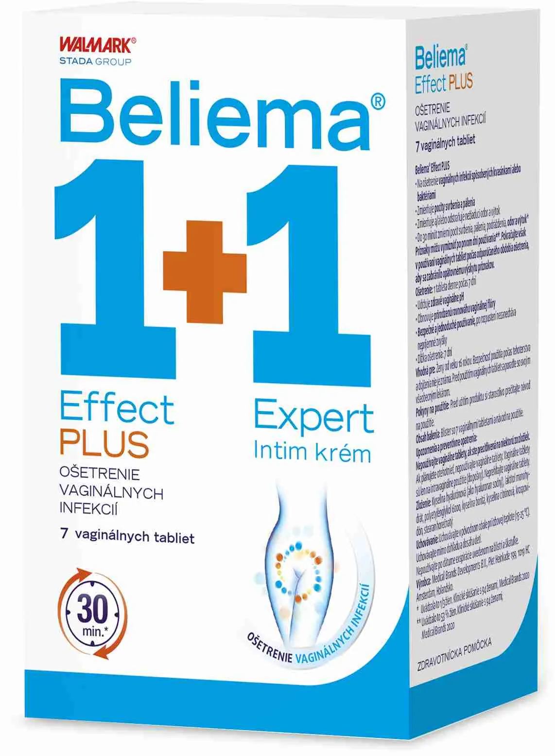 Beliema Effect PLUS 7tbl + Expert Intim krém 30ml 1×1 set, kozmetika na intímnu starostlivosť