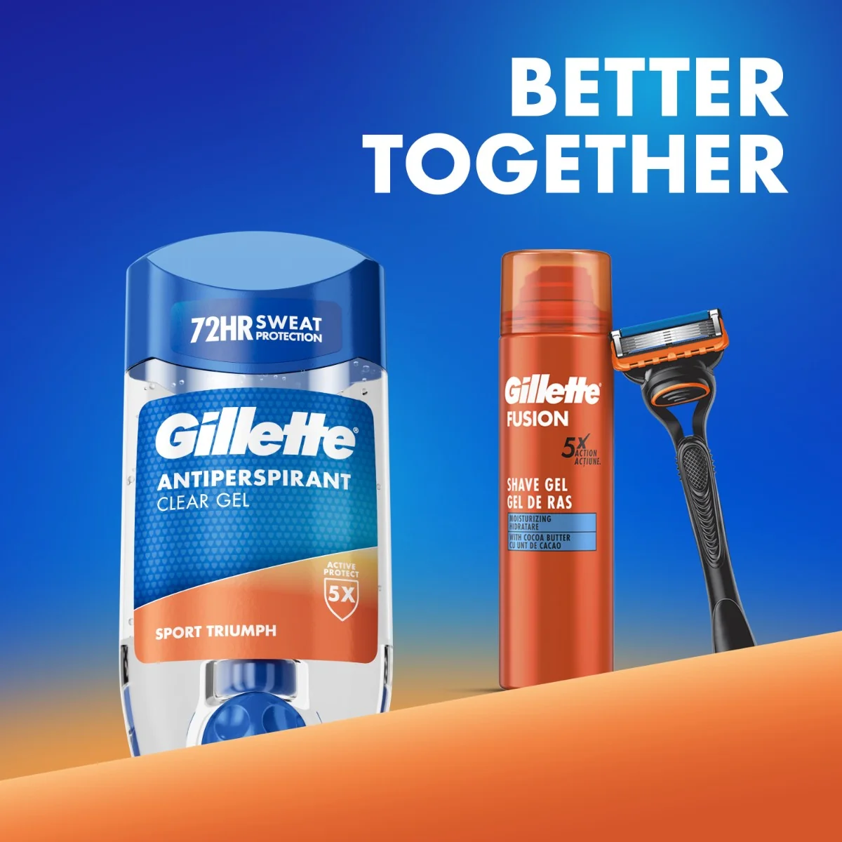 Gillette Sport Triumph Pánsky gélový antiperspirant 70 ml