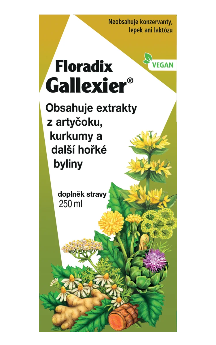 SALUS Floradix Gallexier 1×250 ml, tekutá forma
