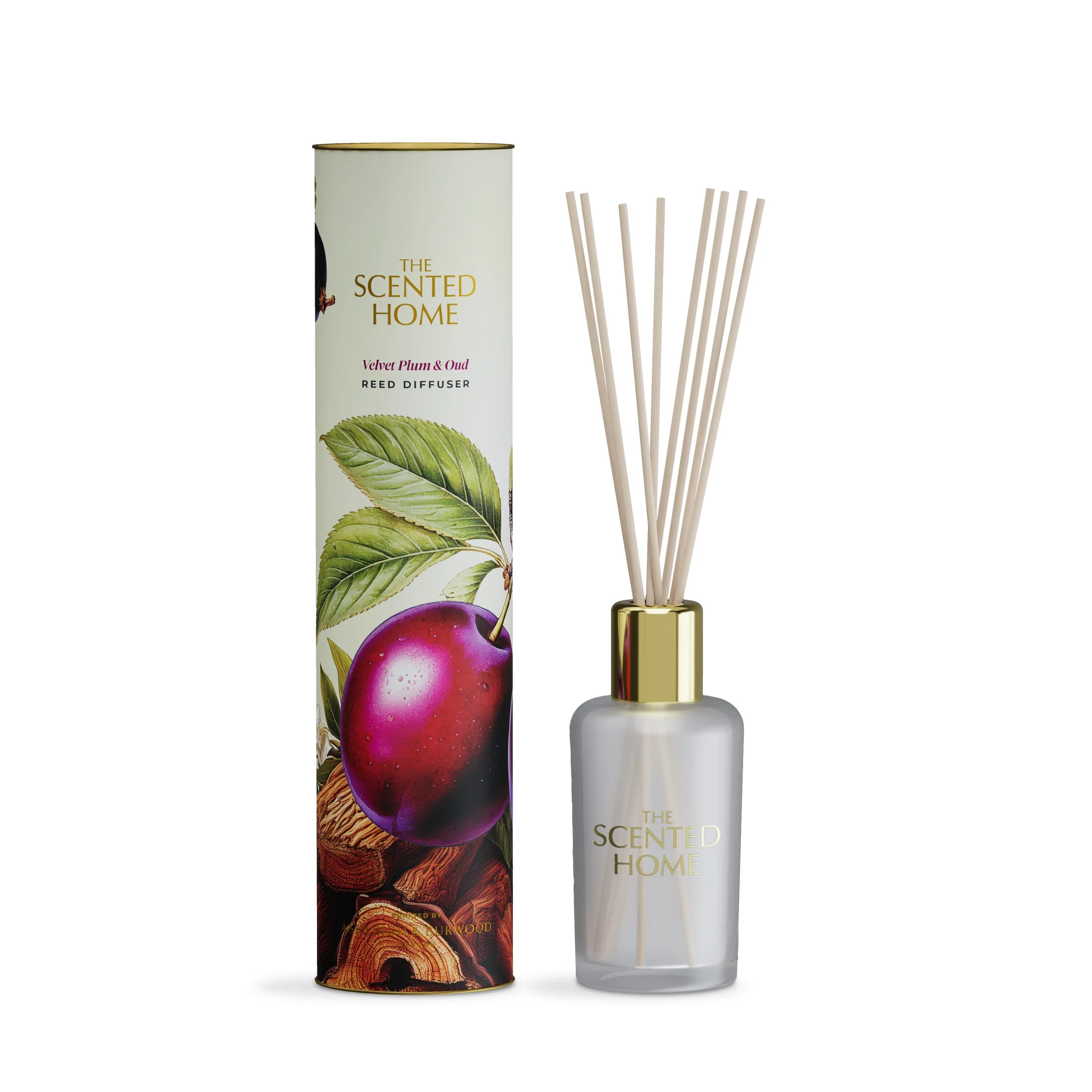 Vianočný difuzér THE SCENTED HOME - VELVET PLUM & OUD 150 ml