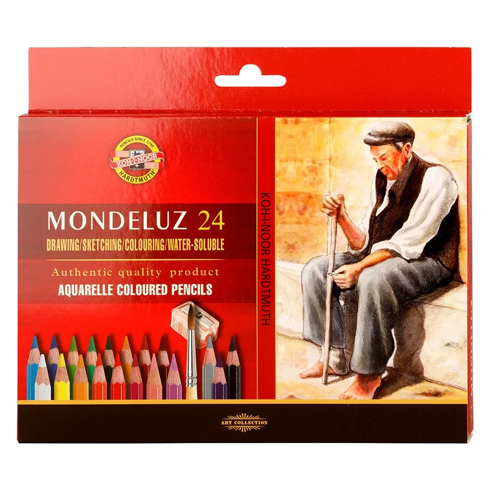 Akvarelové pastelky MONDELUZ 3711/24 24 ks v balení