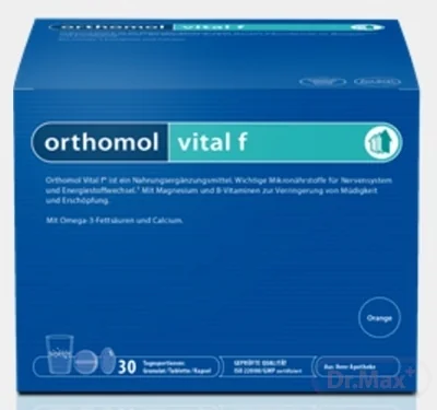 Orthomol VITAL F granulát+kapsuly+tablety, 30 denných dávok, 1x1 set