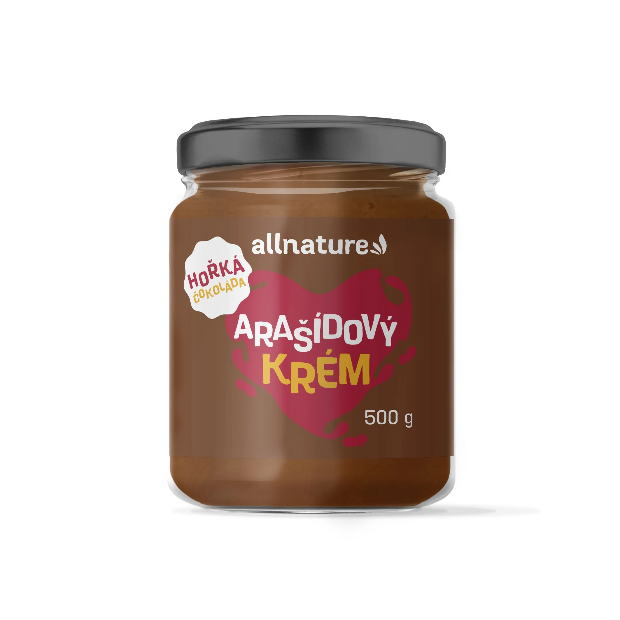 Allnature Arasidovy Krem S Horkou Cokoladou 1×500 g, arašidový krém