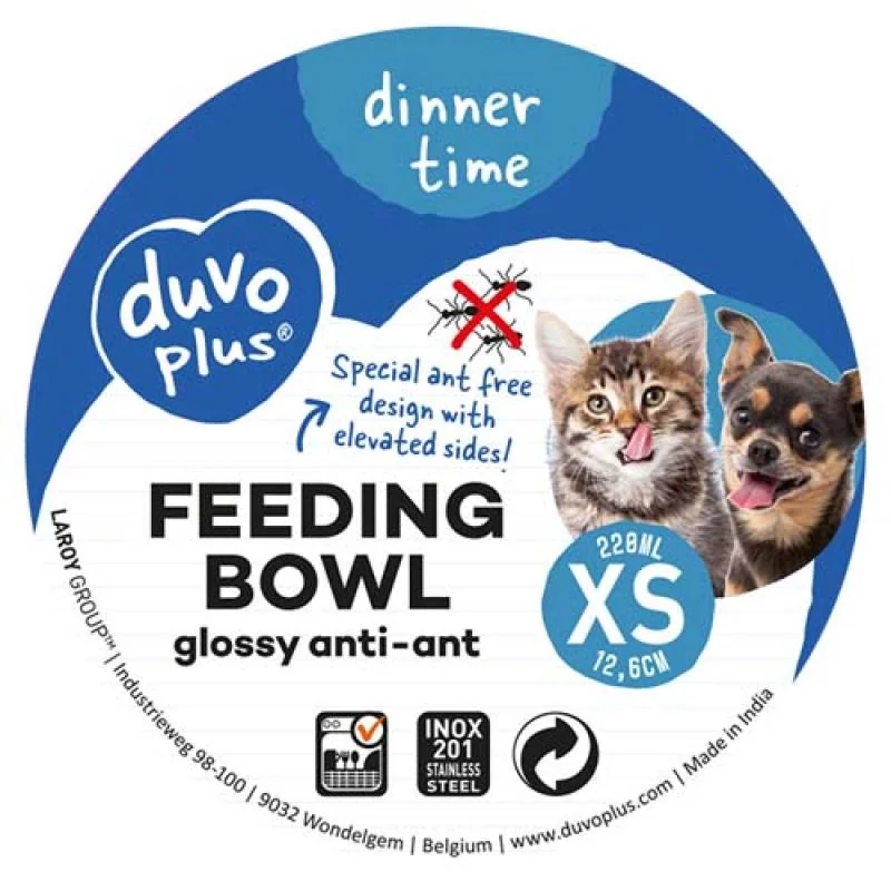 DUVO+ Nerezová miska proti mravcom XS 220ml 12,6cm