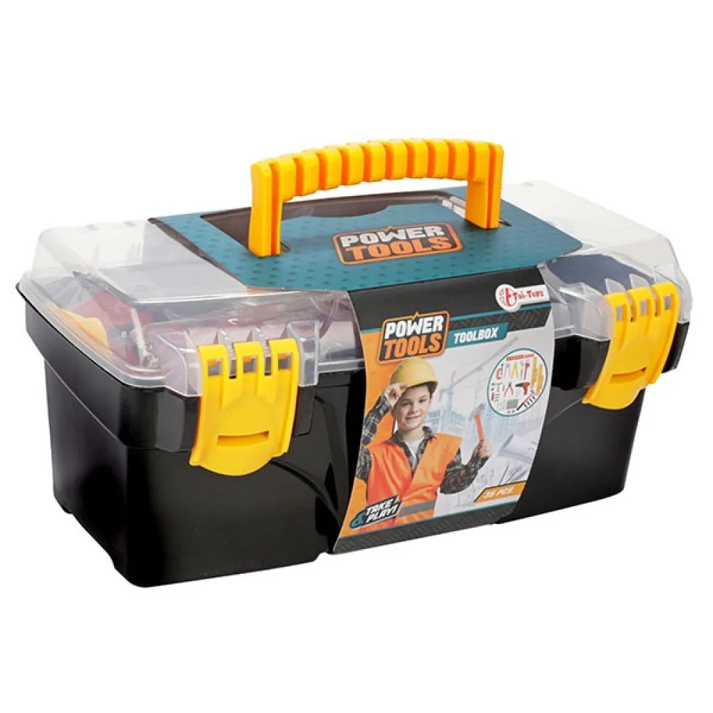 ELEKTRICKÉ NÁRADIE Náradie v skrinke na náradie 35 dielov-Toi Toys