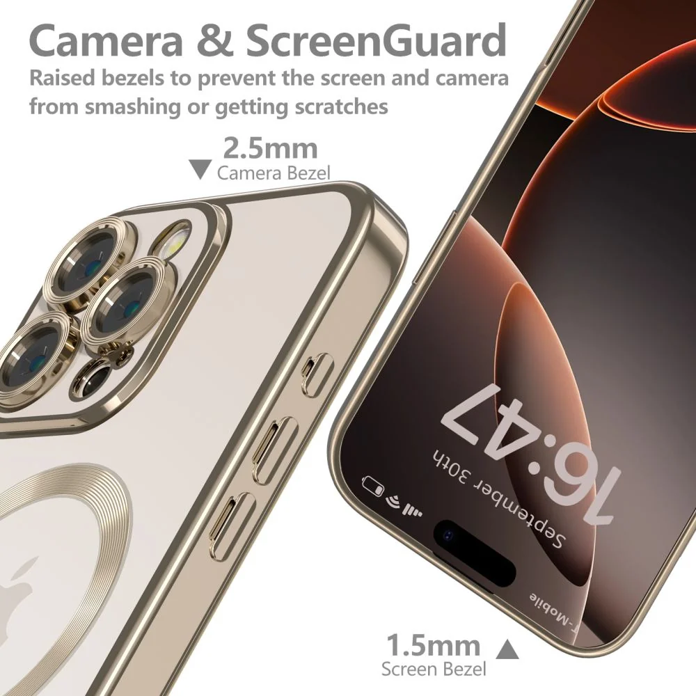 Tech-Protect Magflex MagSafe kryt na iPhone 16 Pro, zlatý