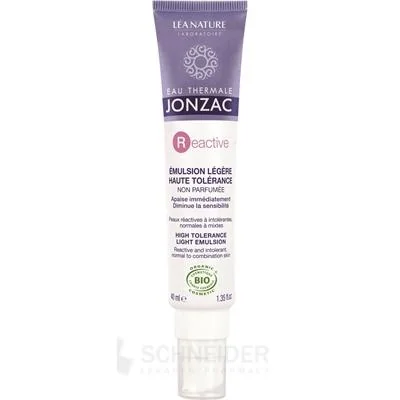 JONZAC Reactive Ľahká EMULZIA BIO na intolerantnú pleť 1×40 ml, emulzia