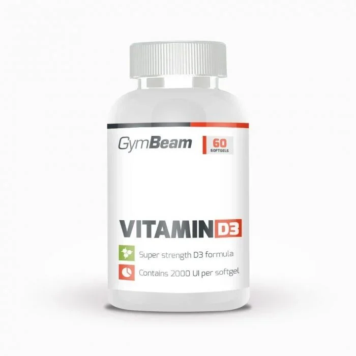 GYMBEAM Vitamín D3 2000 IU 60 kapsúl 1×60 cps, výživový doplnok