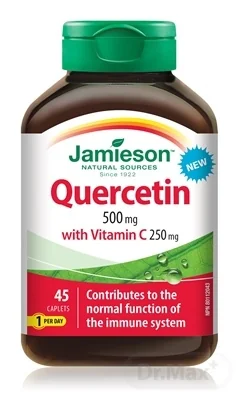 Jamieson Kvercetín 500mg s vitamínom C 250mg 1×45 tbl, výživový doplnok