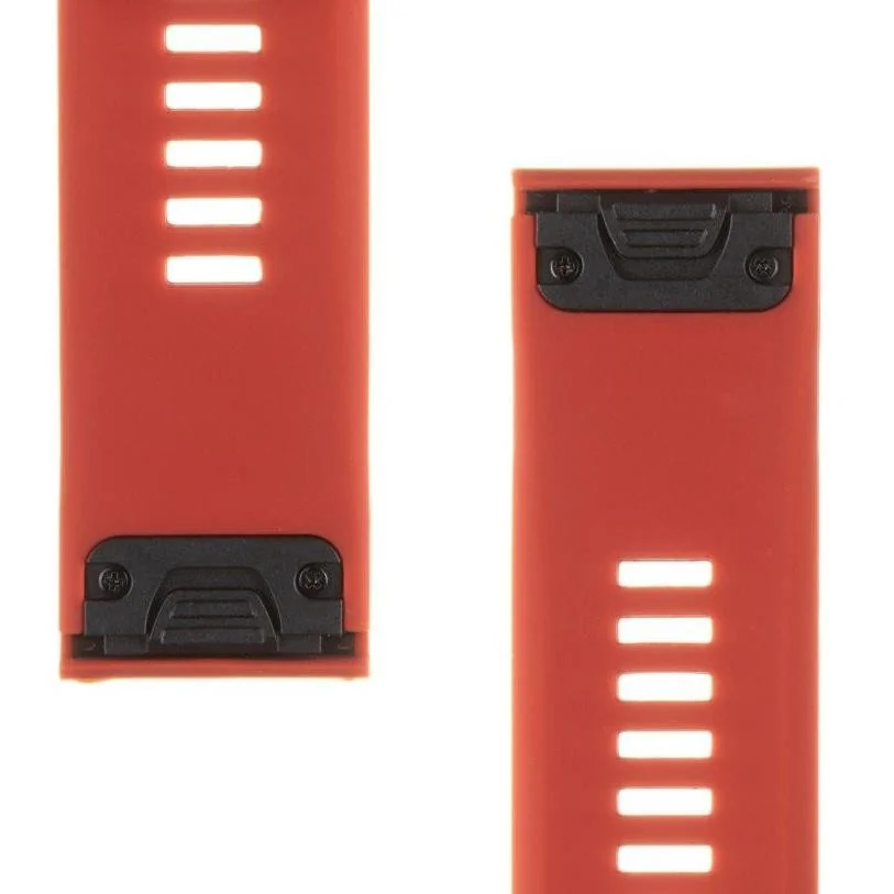 Silikónový Remienok pre hodinky, QuickFit - 26mm - Červ H26391