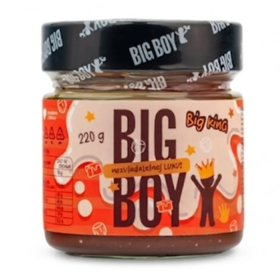 BIG BOY® Big King - Krém s lieskovými orechmi s mliekom a karamelom 220g