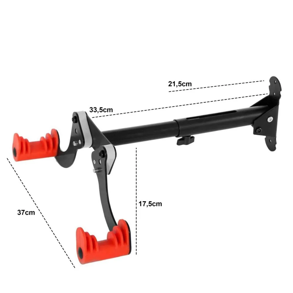 MG Bike Hander V2 držiak na bicykel, čierny/červený