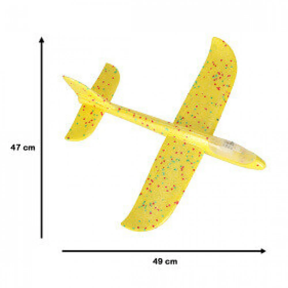 Polystyrénové lietadlo 8 led 48cm-KIK