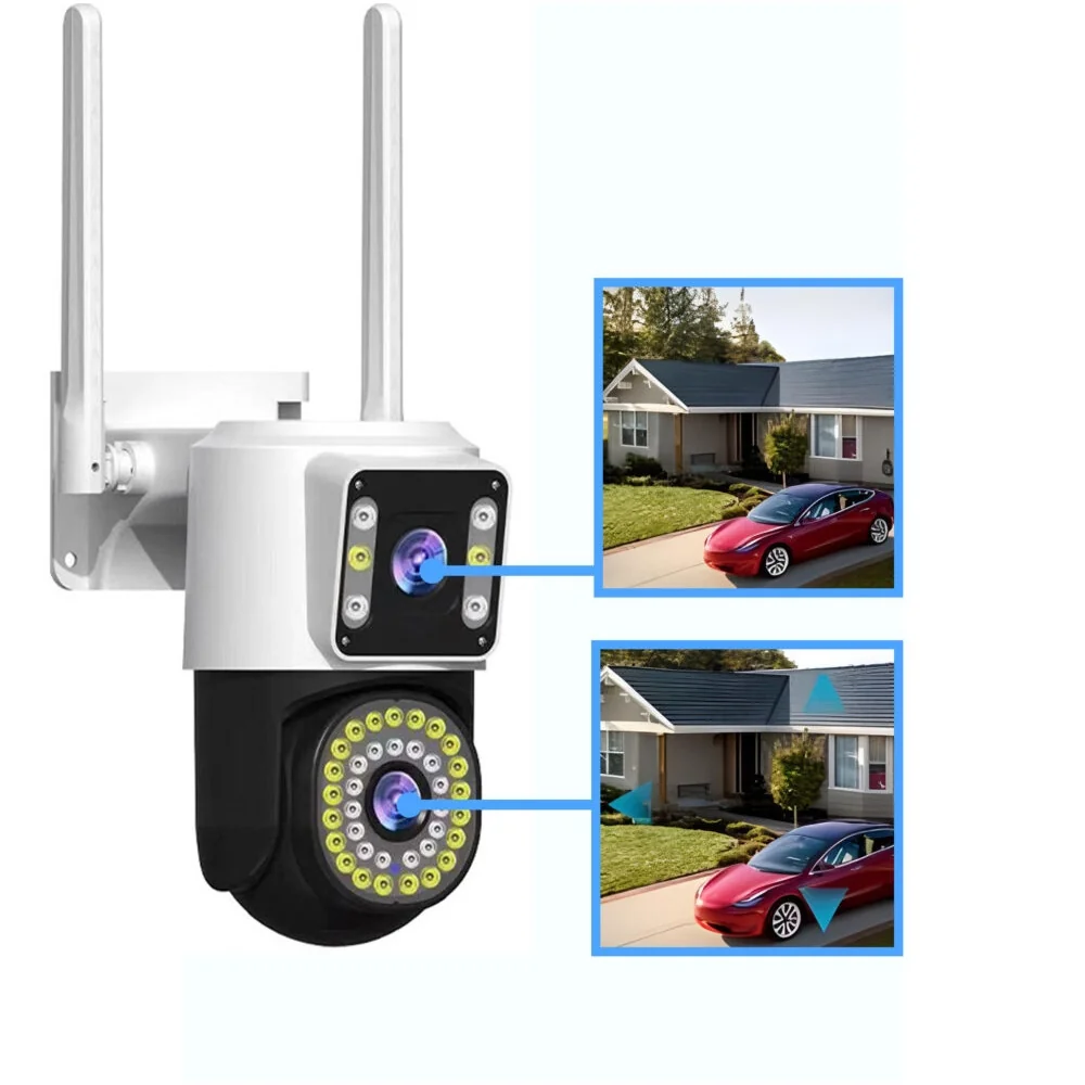 MG Security duálna kamera s funkciou otáčania 8Mpx WiFi IP UHD