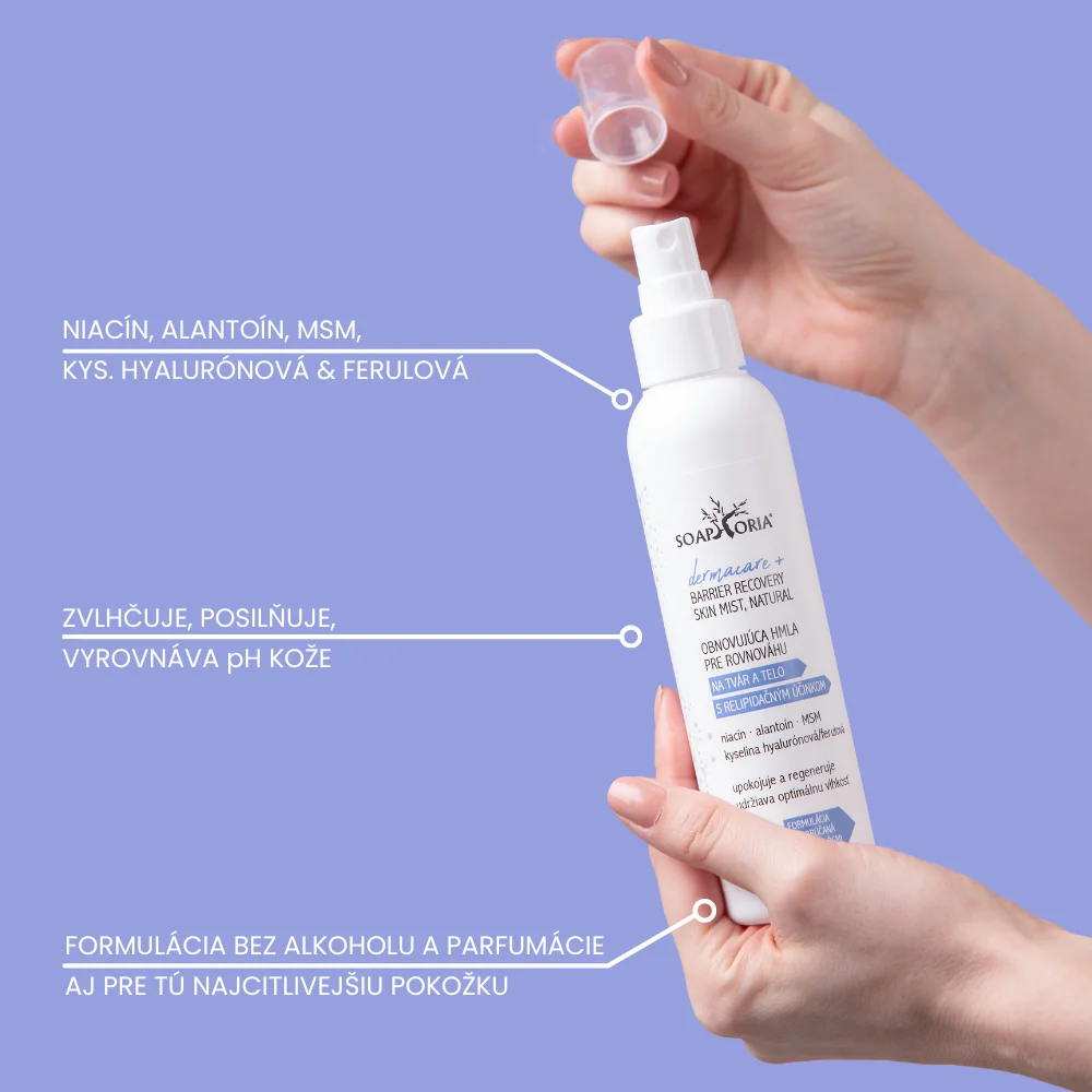 Soaphoria Dermacare+ obnovujúca zvlhčujúca hmla pre posilnenie imunity kože