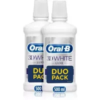 Oral B 3D White Luxe Perfection Ústna Voda Duo pack 2 x 500ml, Bez Alkoholu