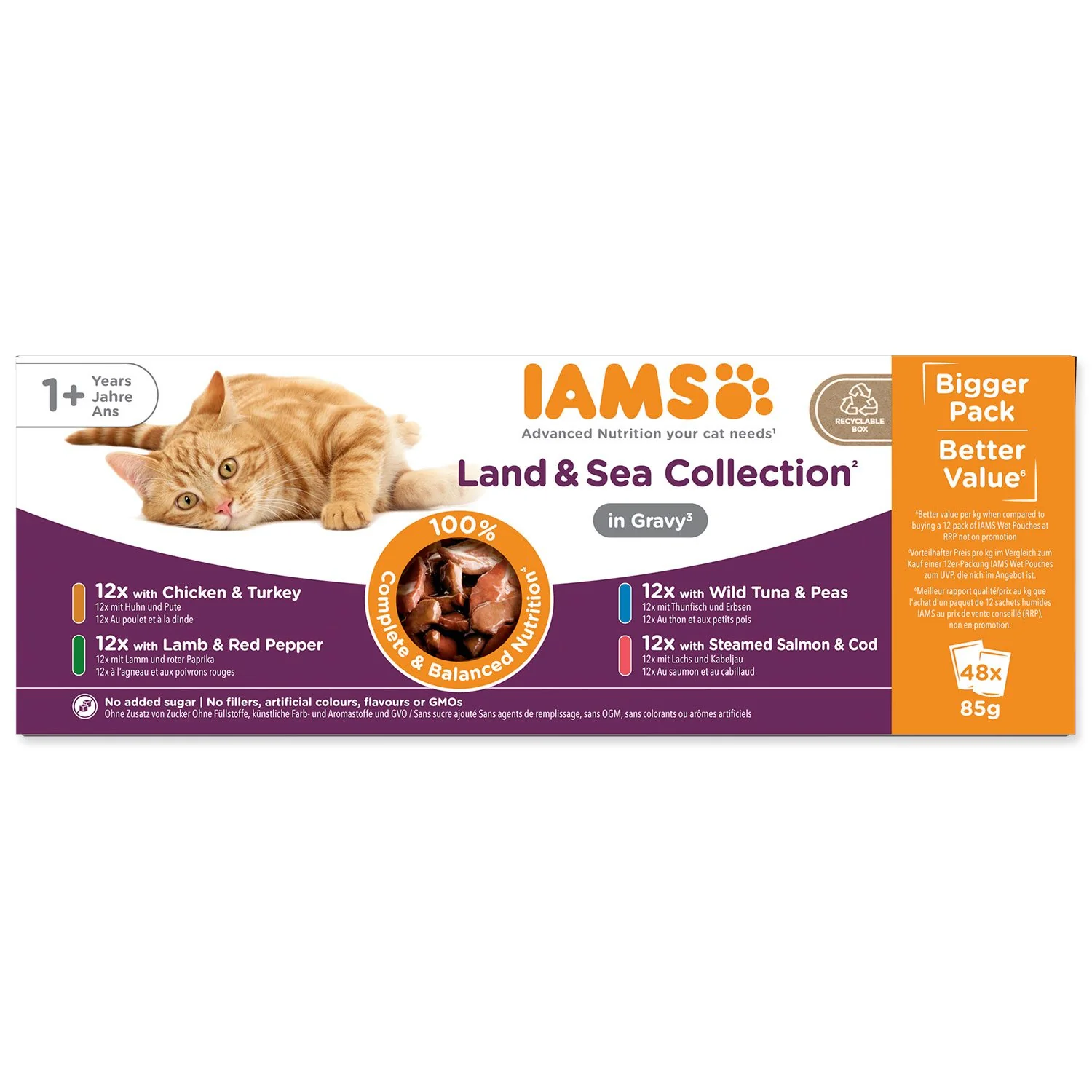 Kapsička Delights Adult morské a suchozemské mäso v omáčke multipack 4080g (48x85gr) 4080g (48x85gr)